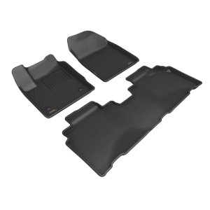 Chevrolet Blazer EV Floor Mat Set - Front + Rear - 3D MAXpider - KAGU Series - Black - 2024+